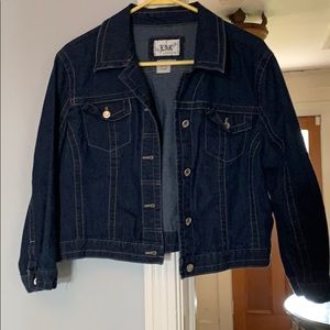 Jean crop jacket